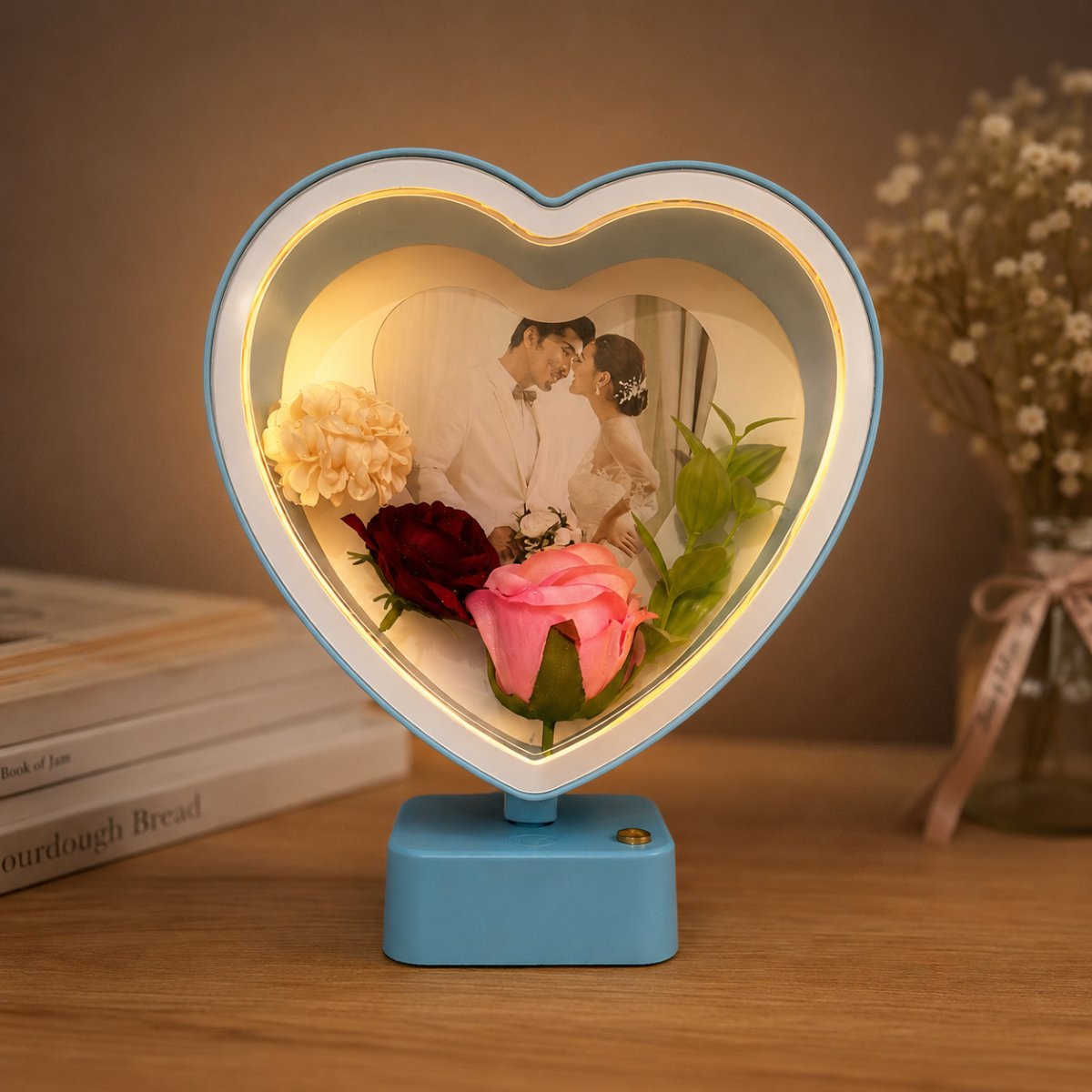 HeartGlow LED Photo Frame